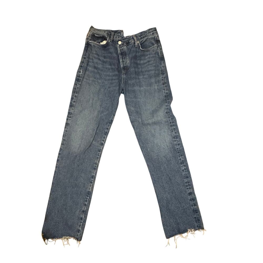 NWOT Agolde Crisscross Straight Jeans Blue Denim Size 29 - Picture 4 of 6